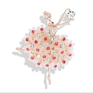 Ballerina Brooch, Ballet Dancer Brooch, Ballerina Pin, Ballet Dancer Pin